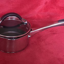 NEW QVC COOK'S ESSENTIAL IMPACTBASE NONSTICK STAINLESS STEEL 1QT POT PAN - Good Quality -