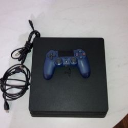 PS4 Pro With Blue Controller HDMI and power Cables Included (Best Offer)