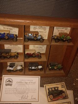 Golden Age of Ford Die-Cast Collection with Display Case