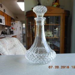 Longchamp 24% Leaded Crystal Ship’s Decanter w/stopper