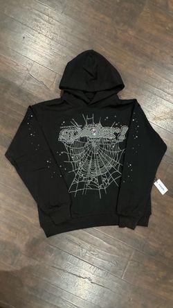 Sp5der rhinestone hoodie