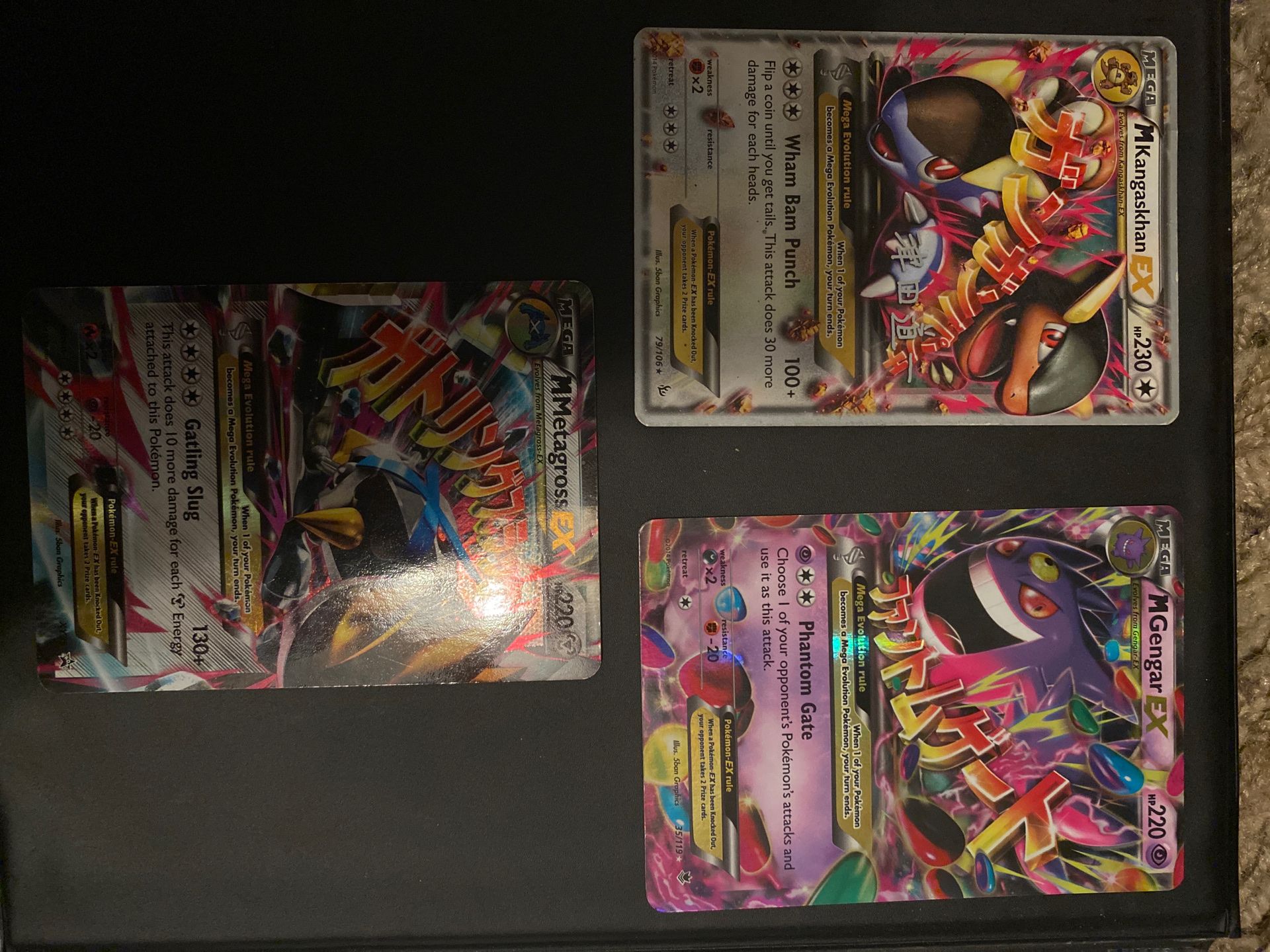 Mega ex Pokémon cards