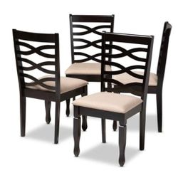 BAXTON Studio LANIER Modern and Contemporary Dining Chair set of 4