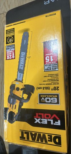 DEWALT FLEXVOLT 60V 20" Chainsaw DCCS677B