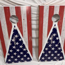 Custom Vinyl Wrapped Cornhole Boards