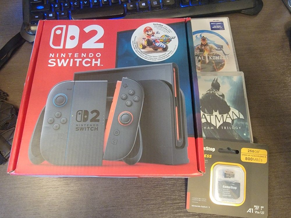 Switch 2 With 2 Games And SD Card