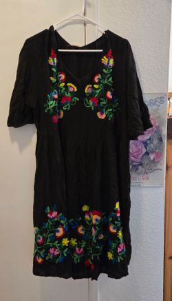 Boho women's bright 2x dress