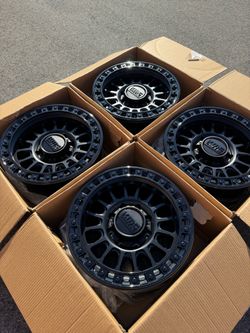 FINANCING AVAILABLE KMC KM552 IMS 8x170 18" Double Black Wheels Ford SuperDuty