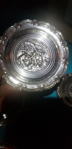 Very beautiful silver plated coasters European design