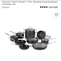 17pc Nonstick Anodized Cookware Set