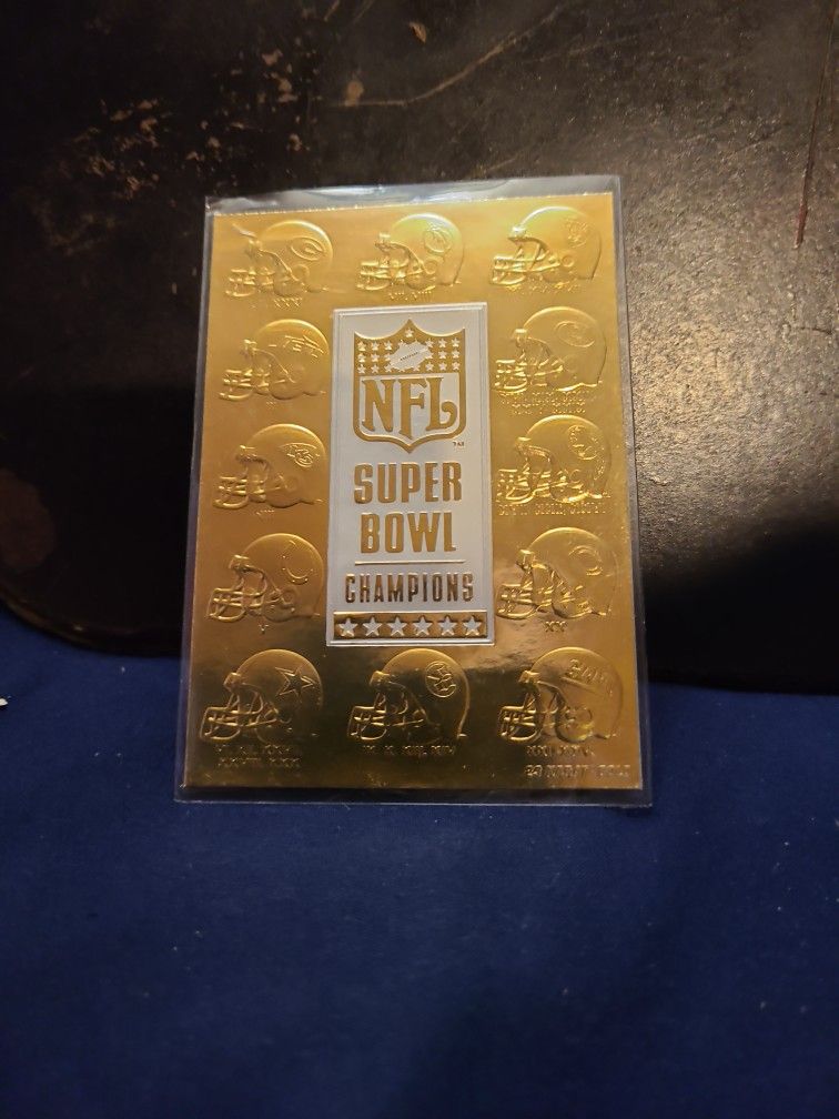 1997 23k Gold NFL Champion Card