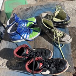 Men’s shoes Convers Nikes and Adidas