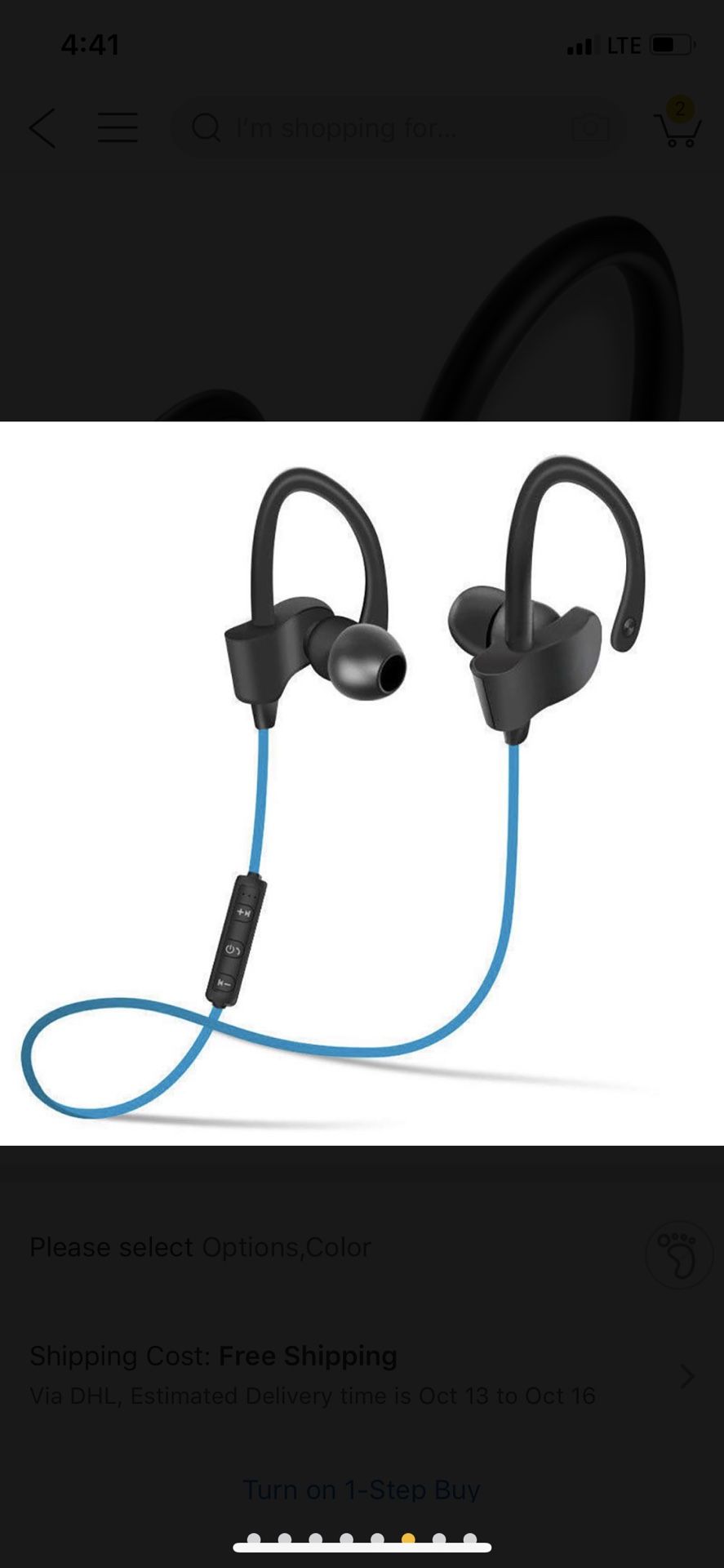 Wireless Bluetooth Sport Headphones Works Handsfree for Phone Calls and Music Compatible w/ iPhone, Samsung and all Android