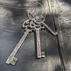Silver Plated Skeleton Keys