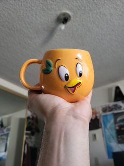 Orange Bird Ceramic Mug Disney Park Epcot Flower And Garden Festival