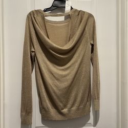$5 Michael Kors, Small Blouse, Glittery Gold