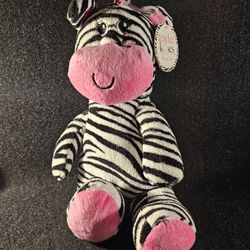 Vintage 2013 Tender Kisses Plush Zebra 15" Tall. New, Hard To Find!