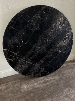 Round marble table top