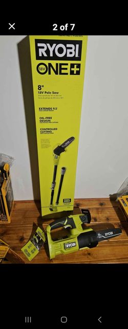 Ryobi 18V oil free pole saw, pruning chainsaw (Tools only)