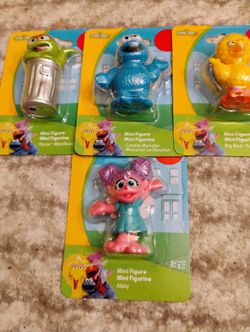 Sesame Street Set Of 4 Figurines Authentic Brand New 