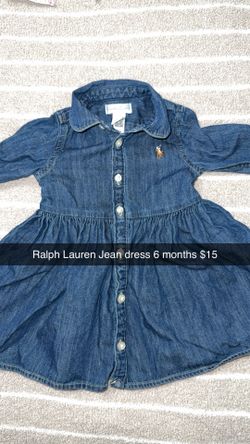 Ralph Lauren Jean dress 6 months $15 /Baby Clothes