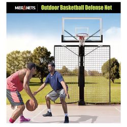 New in the box Heavy Duty Basketball Return Net 12FT X 10FT, UV-Resistant Yard Guard Backstop Nets Basketball Return & Defensive Net System, Ball Net