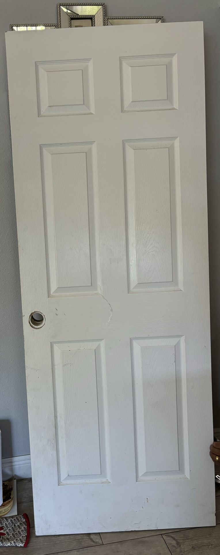 White Inside Door 
