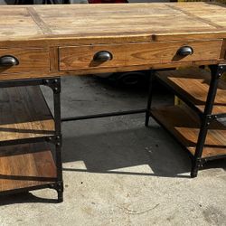 World Market Teagan Wood and Metal Desk