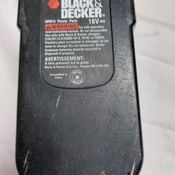 Black And Decker Firestorm 18V NiCd Battery Pack 