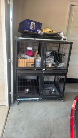 Dog kennel and accessories extra