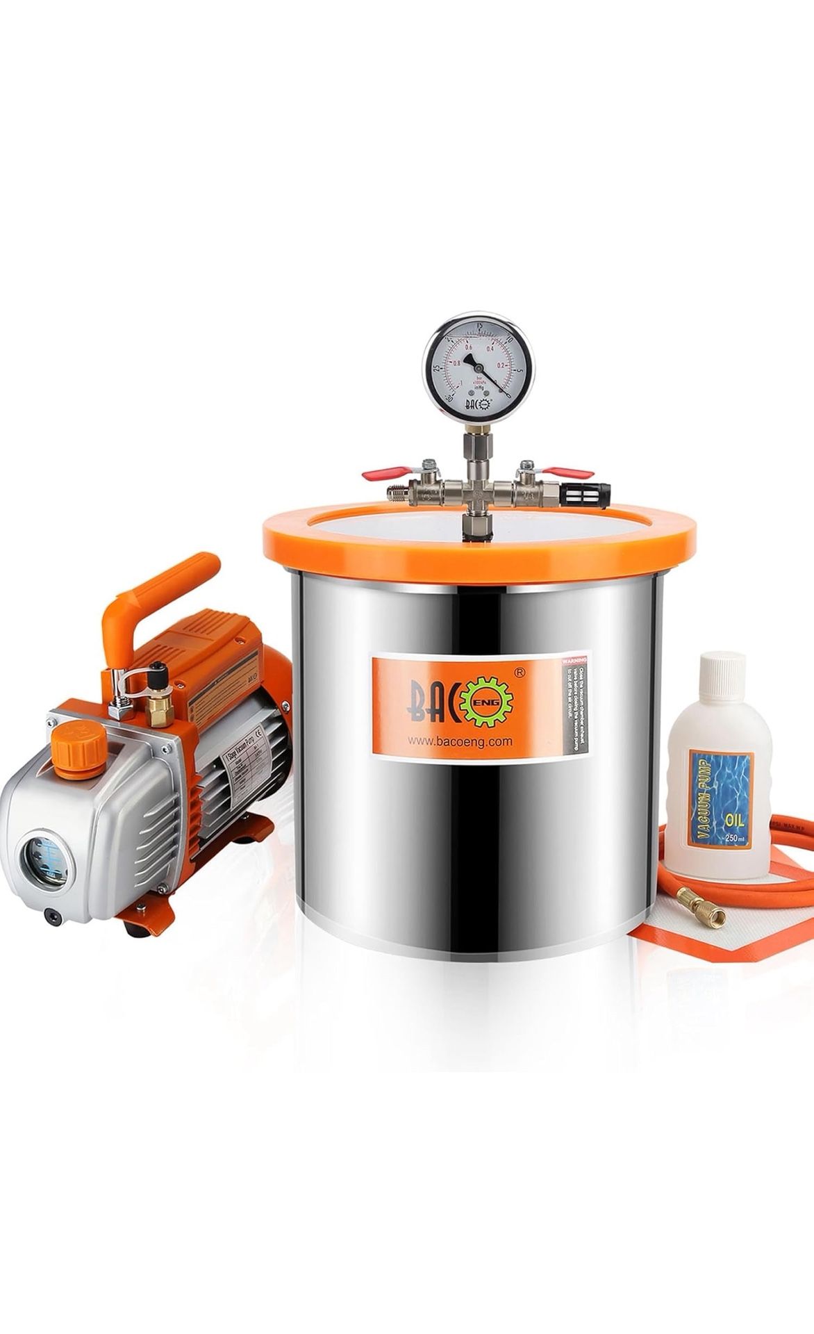 Vacuum Chamber (glass lid cracked)