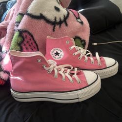 Pink Lift Platform Converse 