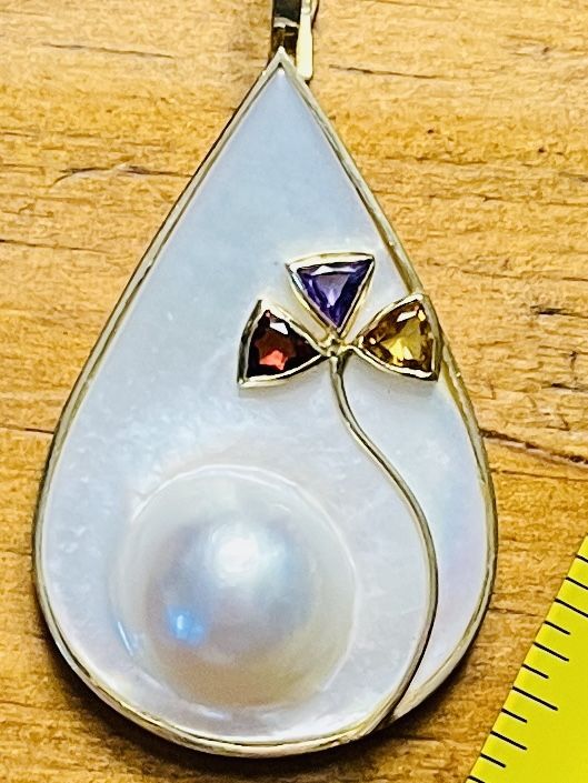 Mabe Pearl Pendant Vintage