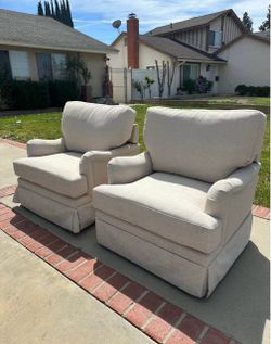 LUE BONA Swivel Accent Chairs — 2 for $200