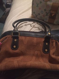Isaac Mizrahi Suede and Leather bag