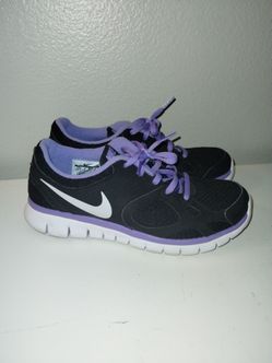 Nike Women's Flex 2012 Running Shoes Black 512108-011 2013 Low Top Size 7.5 EUC