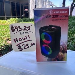 Wireless Bluetooth speaker.