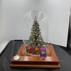 VNTG Christmas Tree Display 13.5” Tall 12” Wide
