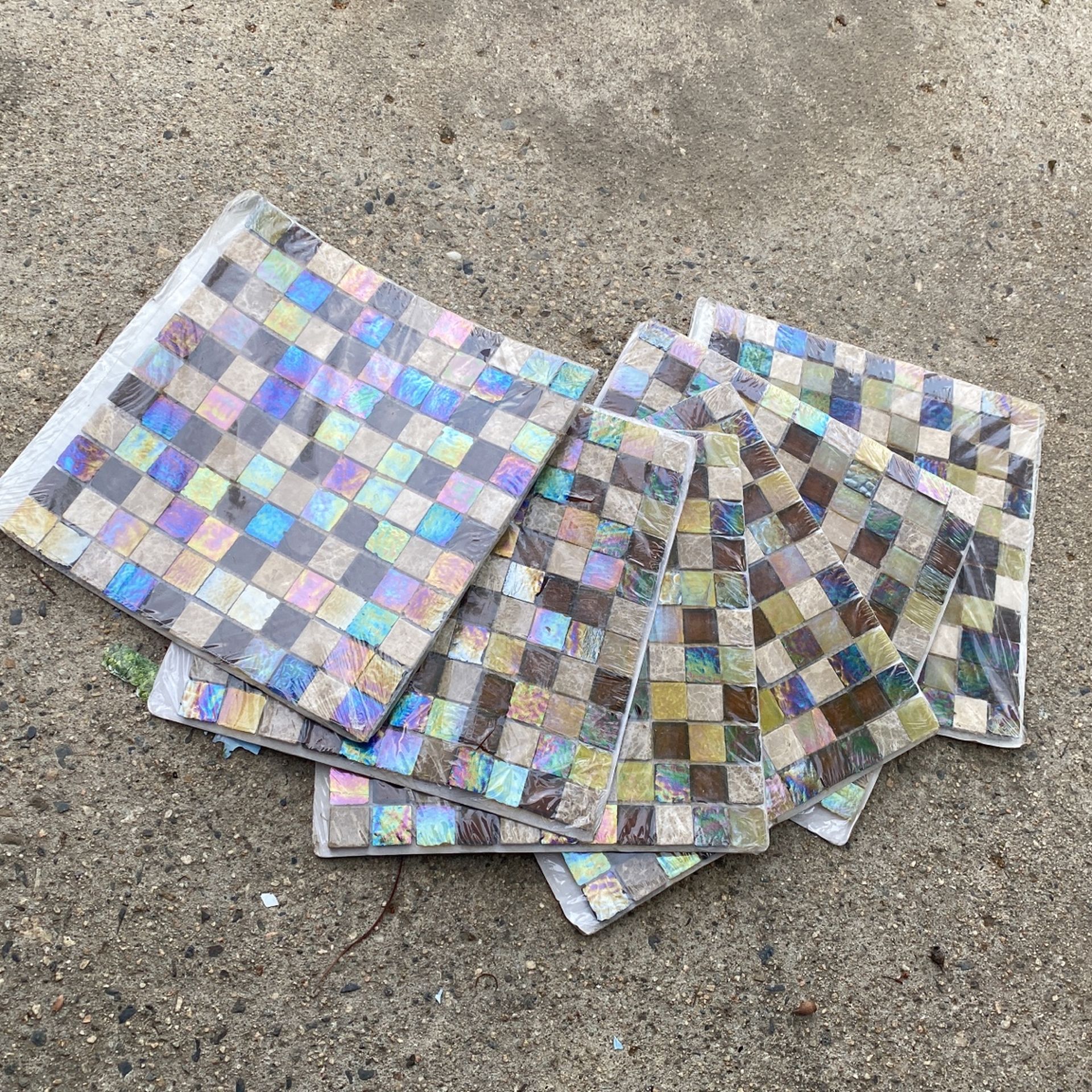 Bling Exquisite Mosaics Tile Smokey Suede Glass