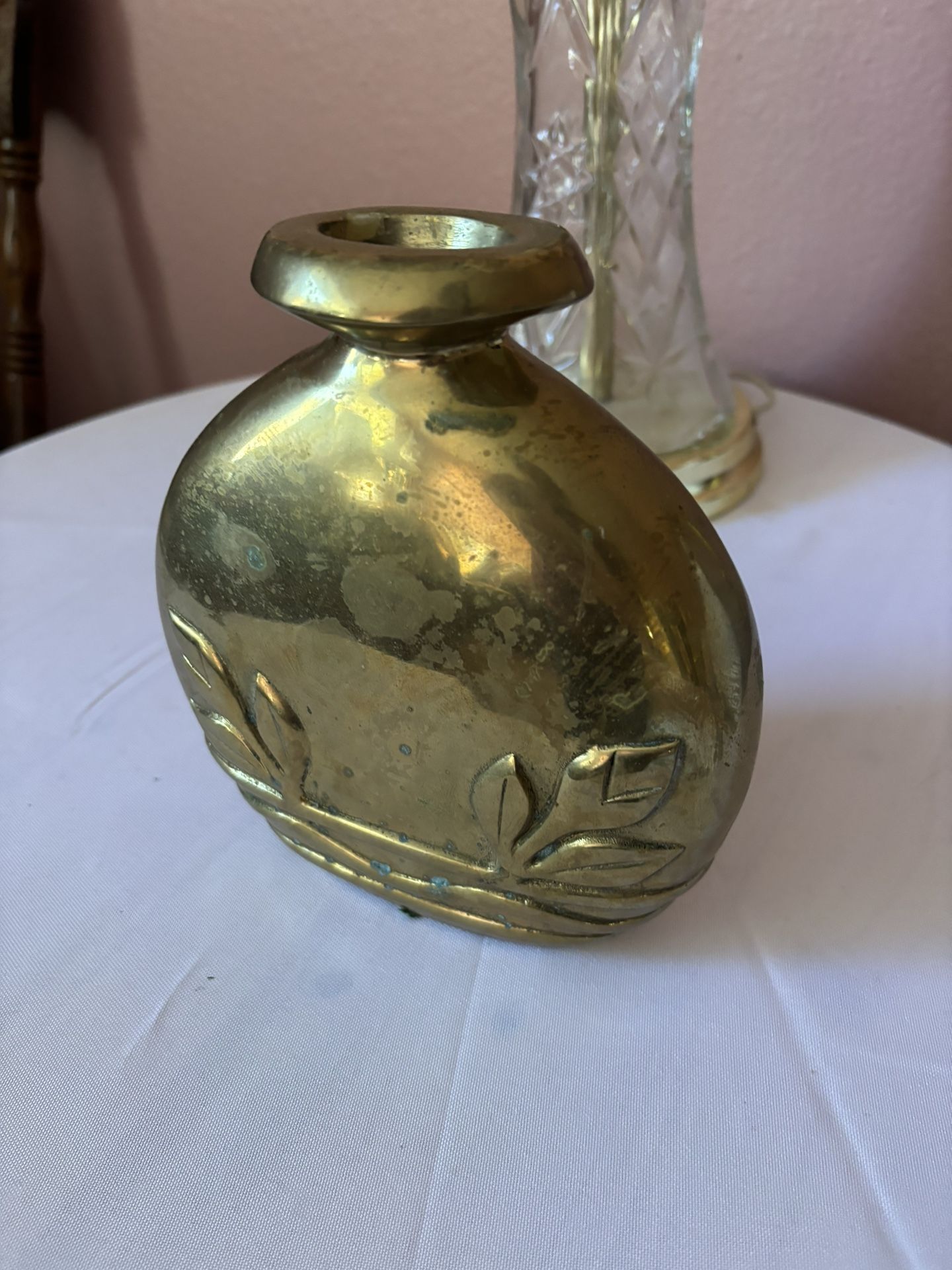Antique Brass Flower vase
