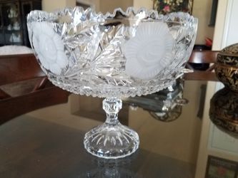 Heavy crystal bowl