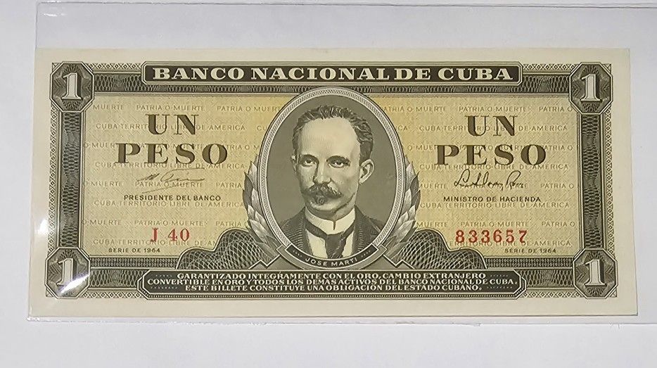 1 Peso 1964 Cuba UNC