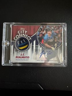 Topps JT Realmuto 1/1 autograph patch card