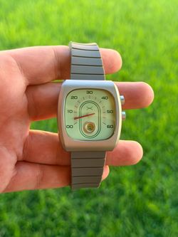 Xeric Retroscope Jump Hour Watch – Silver/Mint Retrograde Minute, Limited Edition 379/999