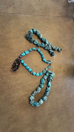 Turquoise Necklace And Beads