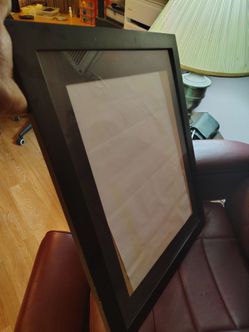 Large Black Picture Frame with Glass
