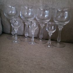Mikasa Vintage Ardmore Blown Glass Wine Glasses 