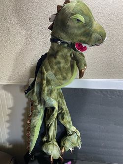 Green Dinosaur T-Rex Ride-On Halloween Costume