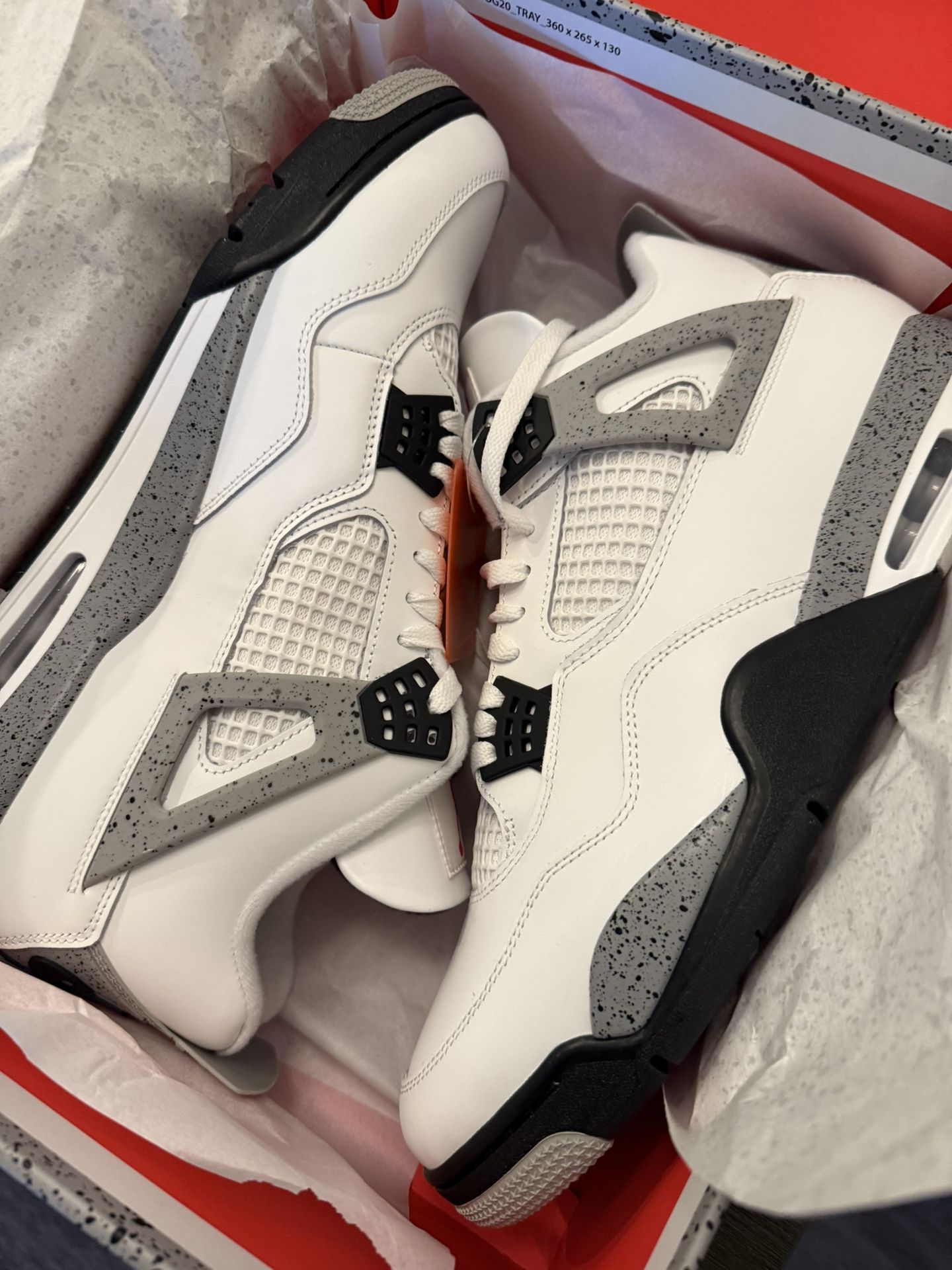 JORDAN 4’ WHITE CEMENT