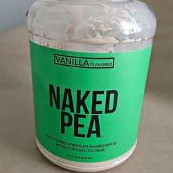 Naked Pea vegan protein 5lb Vanilla flavored.